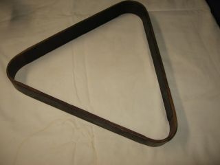 Rare Antique Early Pool Billiards Bentwood Ball Rack W Rosewood Triangle 2 1/4 "