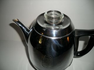 Ge General Electric 18p40 Art Deco Automatic Percolator Coffee Pot - Rare
