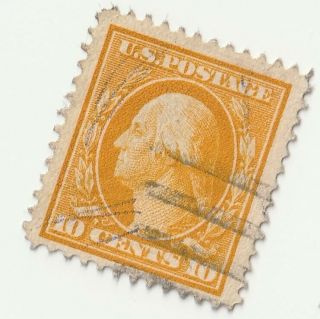 Rare - Us Usa Scott 364 10c Bluish Paper Washington 1909 Issue Stamp