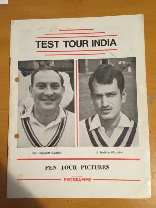 1971 Signed By 16 India Players On Rare Pirate Tour Programme Bedi Venkat Baig