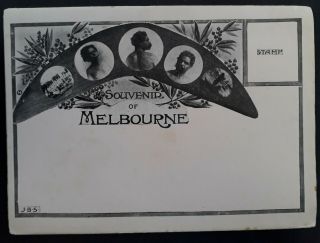 Rare Undated Australia Pink Color Melb Souvenir White Star Line Photo Lettercard