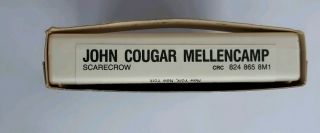 RARE John Cougar Mellencamp Scarecrow 8 Track Tape 1985 Rock Cartridge Cassette 3