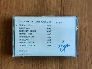 Mike Oldfield : The Best Of - Promo Cassette Tape Rare