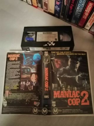 Maniac Cop 2 (1990) - Rare Australian Cbs/fox Video Adult Horror Thriller On Vhs