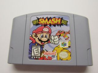 Authentic Smash Bros Nintendo 64 N64 Party Video Game Cart Official Rare