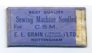 Rare Vintage Sewing Machine Needle Pack – Grain Toy
