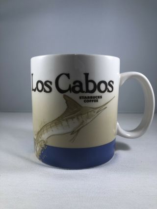 Starbucks Los Cabos Mexico Global Icon 16 Oz Coffee Mug 2014 Rare Collectible
