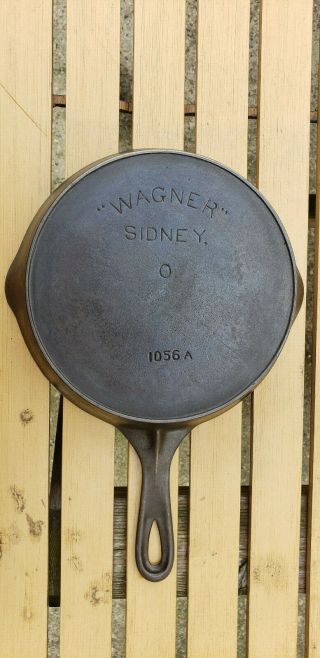 Antique Wagner Sidney O Cast Iron Skillet 6 Arch Logo Heat Ring 1056 A Vtg Usa