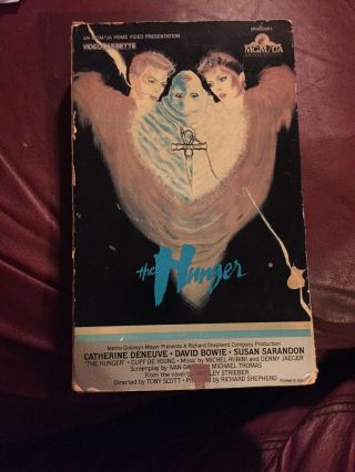 The Hunger Vhs 1983 Rare Big Box David Bowie Vampire Erotic Horror