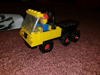 Vintage 1980 Lego Town Construction Set 6648 - 2 Dump Truck Very Rare Missing Dump