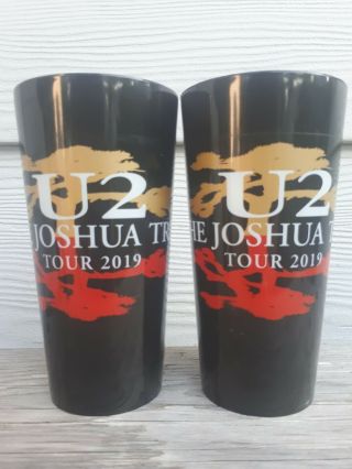 U2 Joshua Tree Tour Beer Cup Collectible Rare X2