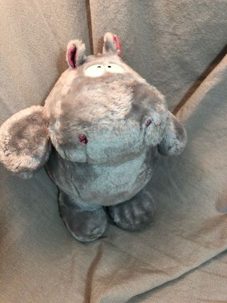 Rare Htf Sandra Boynton Vtg Gray Edgar Allen Hippoe Hippo Collectible Plush