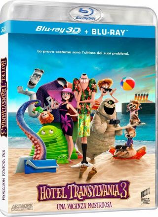 Hotel Transylvania 3 Summer Vacation 3d Blu Ray Disc Only All Region - Rare