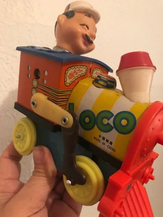 OLD MAN LOCO TIN WIND - UP TOY MS - 175 Vintage China Chinese Very Rare 3
