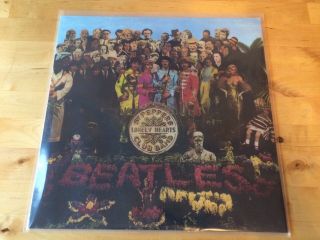 Beatles - Sgt Peppers Lonely Hearts Club Band Red Vinyl Record (1970) Rare