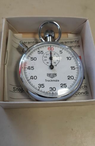 Vintage Heuer Trackmate Stopwatch From 1970 