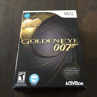 Nintendo Wii Gold Classic Controller Pro - Goldeneye Rvl - 005 Rare