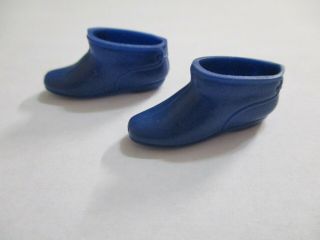 Vintage Mod Barbie 3439 Wild Things Squishy Blue Japan Ankle Boots Htf