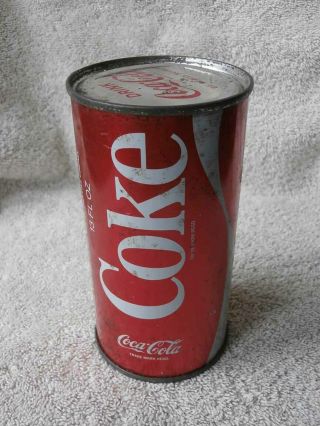 Rare Vintage Steel Coca Cola Soda Can Coke Flat Top 13 Oz Melbourne Australia