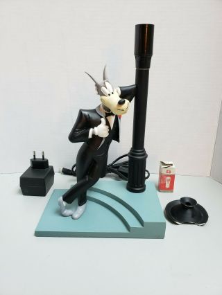 Extremely Rare Tex Avery Demons & Merveilles Wolfie Figurine Lamp Statue/parts