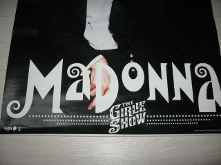 MADONNA The Girlie Show PROMO Poster Japan Mega Rare Warner 3
