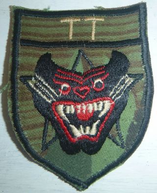 Tiger Stripe - Rare Unique Camo Patch - Arvn Ranger Command - Vietnam War - 1225