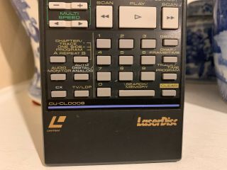 Pioneer CU - CLD008 RARE Remote Control CD CDV LD Laser Disc Vintage Great 2