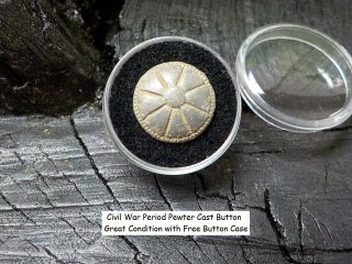 Old Rare Vintage Antique Civil War Relic Button Recovered Richmond,  Virginia