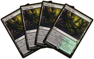 Twilight Mire [4x X4] Masters 25 Nm - M Land Black Green Rare Magic Cards Abugames