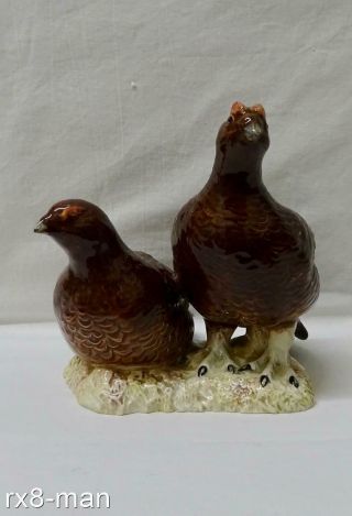 Rare Vintage Beswick Grouse (pair) Grouse Birds Model No.  2063