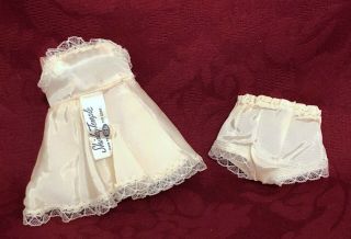 1950s Vintage Shirley Temple Doll Satin Slip And Panties - Tagged For 12 " Doll