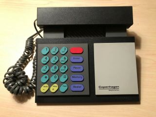 Rare 1986 B&o Bang & Olufsen Beocom 2000 Danish Design Black Multi Color Phone