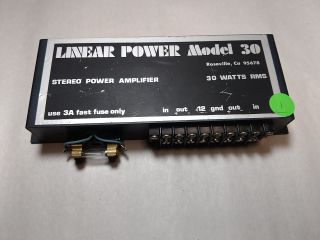 Linear Power 30 Vintage Old School Classic Rare Car Amp Amplifier