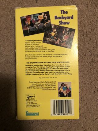 Barney The Backyard Show RARE Sandy Duncan VHS 2