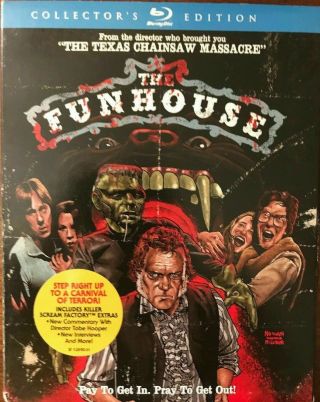 The Funhouse Blu - Ray,  Slipcase Scream Factory Oop Rare Like -