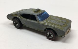 Vintage 1976 Mattel Hot Wheels Redline Olds 442 Army Staff Car Rare