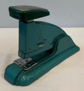 Vintage Swingline No.  3 Green Speed Stapler Art Deco Office Desk Accessory Rare