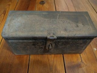 Vintage Fordson Tractor Tool Box 11” Ford Antique