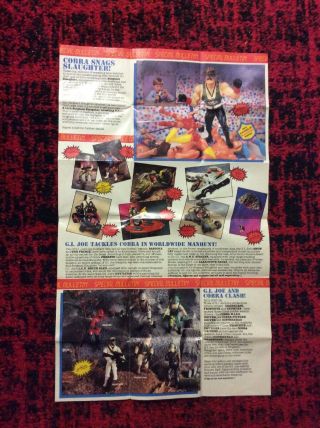 Ljn Wwf Wrestling Superstars: Sgt.  Slaughter Hasbro Mail Away Poster Rare Figure