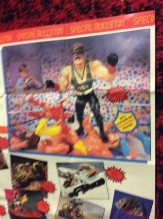 LJN WWF Wrestling Superstars: Sgt.  Slaughter Hasbro Mail Away POSTER Rare Figure 2