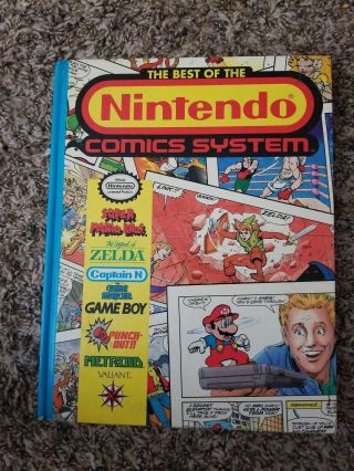 The Best Of The Nintendo Comics Systems 1990 Hardcover Book Rare Near
