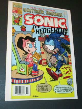 Sonic The Hedgehog 4 Archie Adventures Comic Book Rare Book