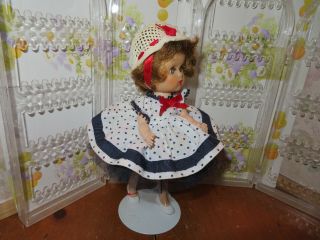 Vintage Cosmopolitan Ginger Cha Cha Heel Walker Doll 8 " 1957 - Ginny Friend - Rare