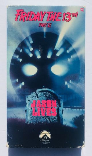 Friday The 13th Part Vi 6 (1986) Vhs Rare Horror 31 Days Of Halloween Special 