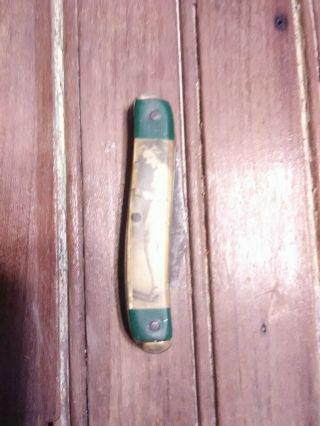 Antique Vintage Rare Art Deco Risque Naked Lady Pocket Knife Early 1900 ' s 2