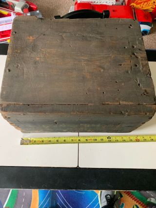 Rare Marked Confederate Ammo Crate W/original Lid Great Piece Rare