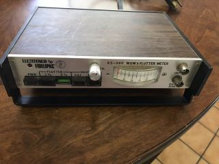 Vintage Rare Fidelipac Wow & Flutter Meter Broadcast Radio Equipment
