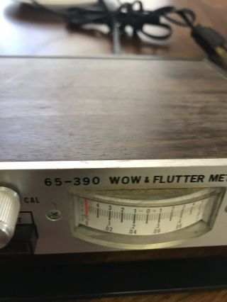 Vintage RARE FIDELIPAC Wow & Flutter Meter Broadcast Radio Equipment 3