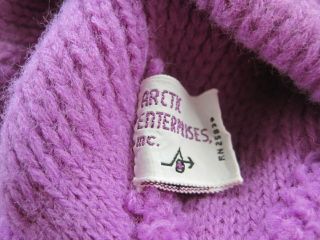 Vintage Arctic Cat knit hat with brim pink/black scarce 3