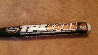 Tps C405 Plus Louisville Powedome Softball Bat No Issues 34 " 29oz Rare
